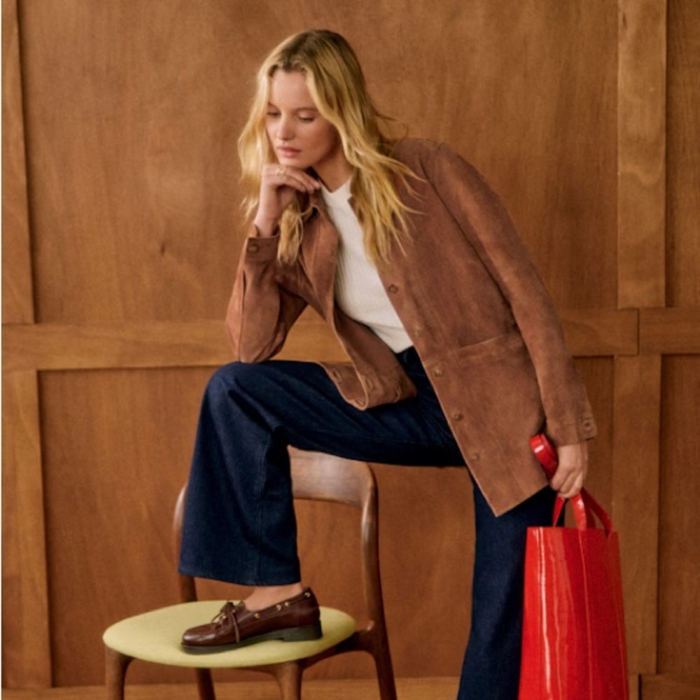 Sezane Will Suede Jacket